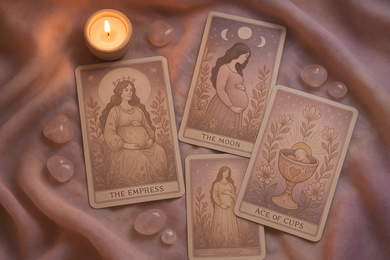 tirage de cartes grossessse accouchement